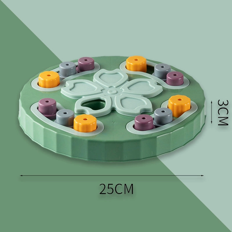 Pet Puzzle Food Dropping Ball Dog Bowl Cat Bowl Smell Feeder Maze Slow Food Plate Dog Training Stuffy Fengrong Toy