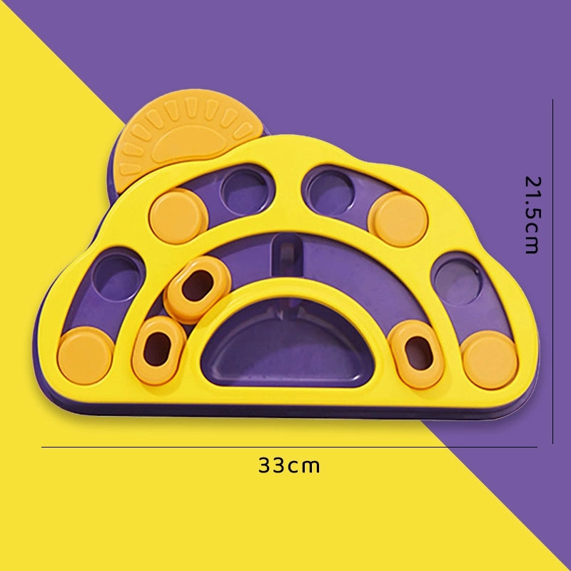 Pet Puzzle Food Dropping Ball Dog Bowl Cat Bowl Smell Feeder Maze Slow Food Plate Dog Training Stuffy Fengrong Toy