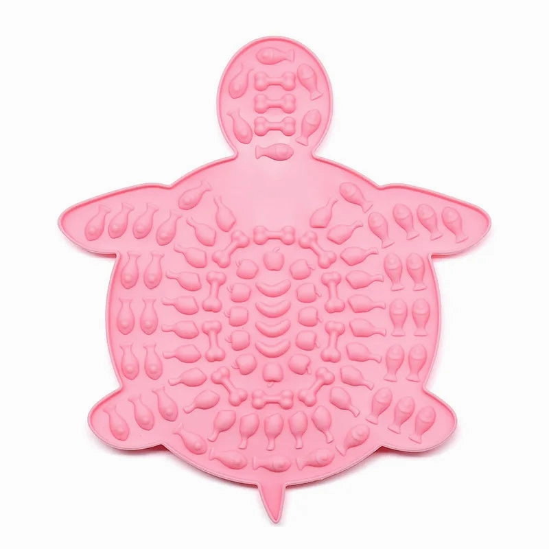 Pet Supplies Dog Cat Lick Pad Square Round Sucker Slow Food Pad Shower Distraction Pad Silicone Lick Pad Slow Food Tray