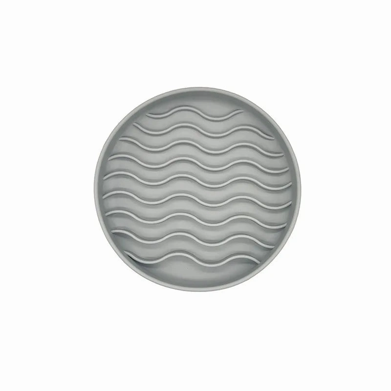 Pet supplies Slow Food  Bowl Cat Anti-Knockover Anti-Slip Food Bowl Puppy Anti-choking Silicone Toy Food Plate