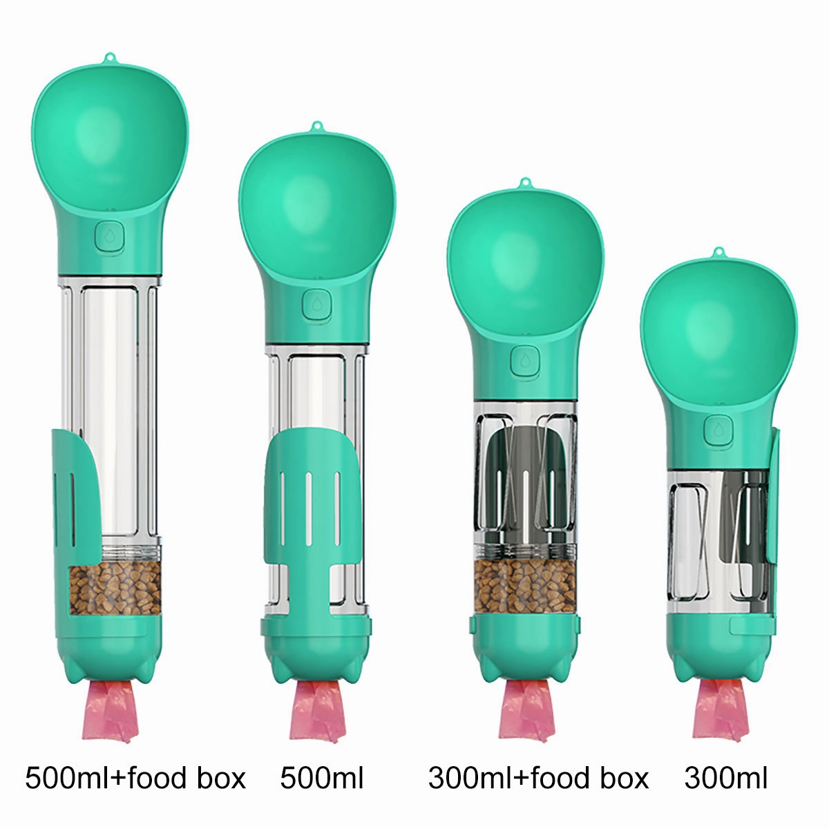 Pet Water Bottle | Multifunctional and Portable Dog Travel Water Dispenser with Food Container