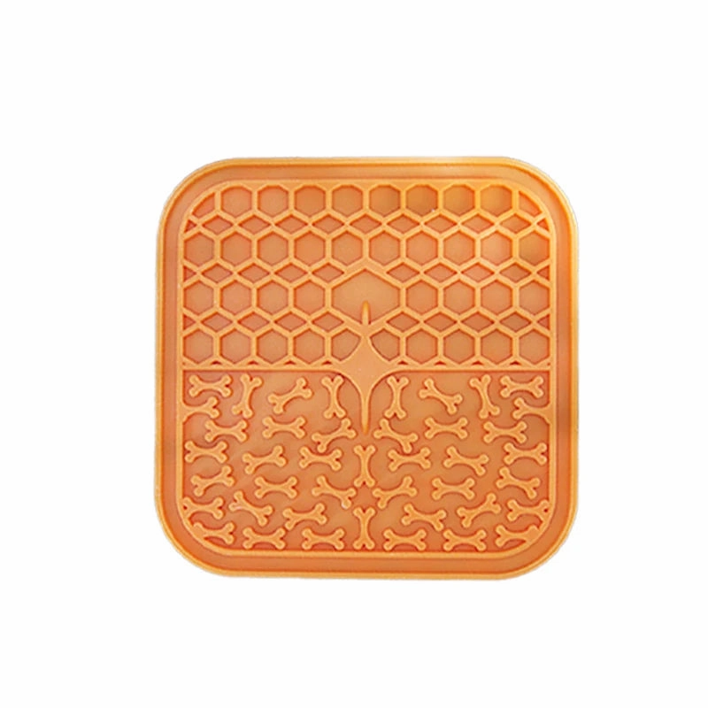 Silicone licking pad Pet Dog Lick Pad Bath Peanut Butter Slow Eating Licking Feeder Cats Lickmat Feeding Dog Lick Mat