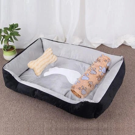 Small Large Dog Pet Cat Sofa BedCat Dog Bed Sofa Set Puppy Sleep Cushion Dog Cat Soft Plush Kennel Mat Pad