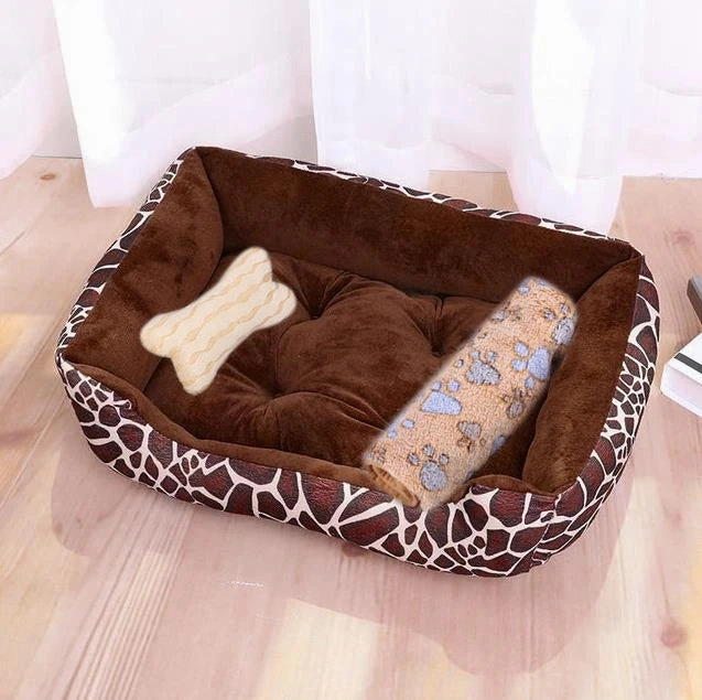 Small Large Dog Pet Cat Sofa BedCat Dog Bed Sofa Set Puppy Sleep Cushion Dog Cat Soft Plush Kennel Mat Pad