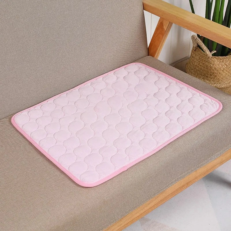 Summer Dog Cooling Mat Dogs Cat Blanket Sofa Breathable Pet Dog Bed Washable For Small Medium Large Dogs Car