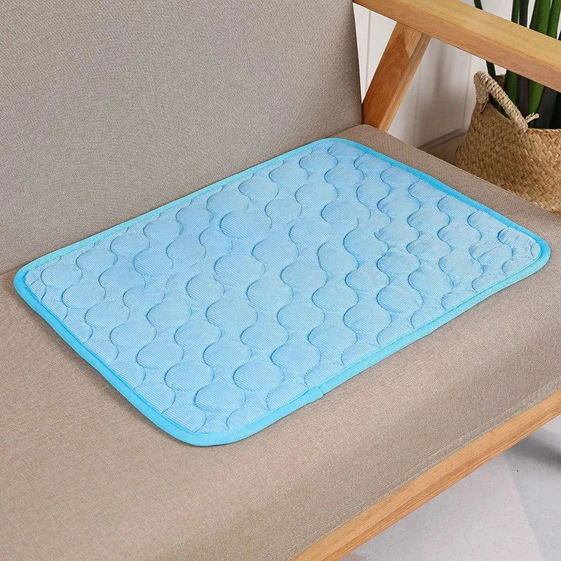 Summer Dog Cooling Mat Dogs Cat Blanket Sofa Breathable Pet Dog Bed Washable For Small Medium Large Dogs Car