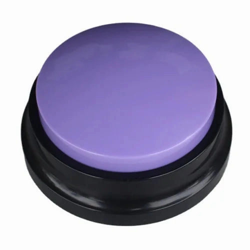 Voice Recording Button Dog Buttons for Communication Pet Training Buzzer 30 Second Record Playback Funny Gift for Study Office