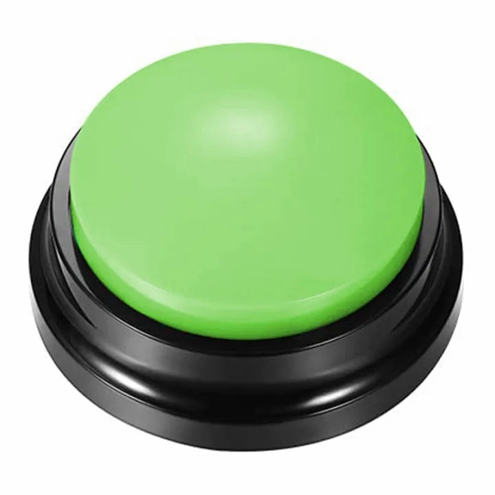 Voice Recording Button Dog Buttons for Communication Pet Training Buzzer 30 Second Record Playback Funny Gift for Study Office